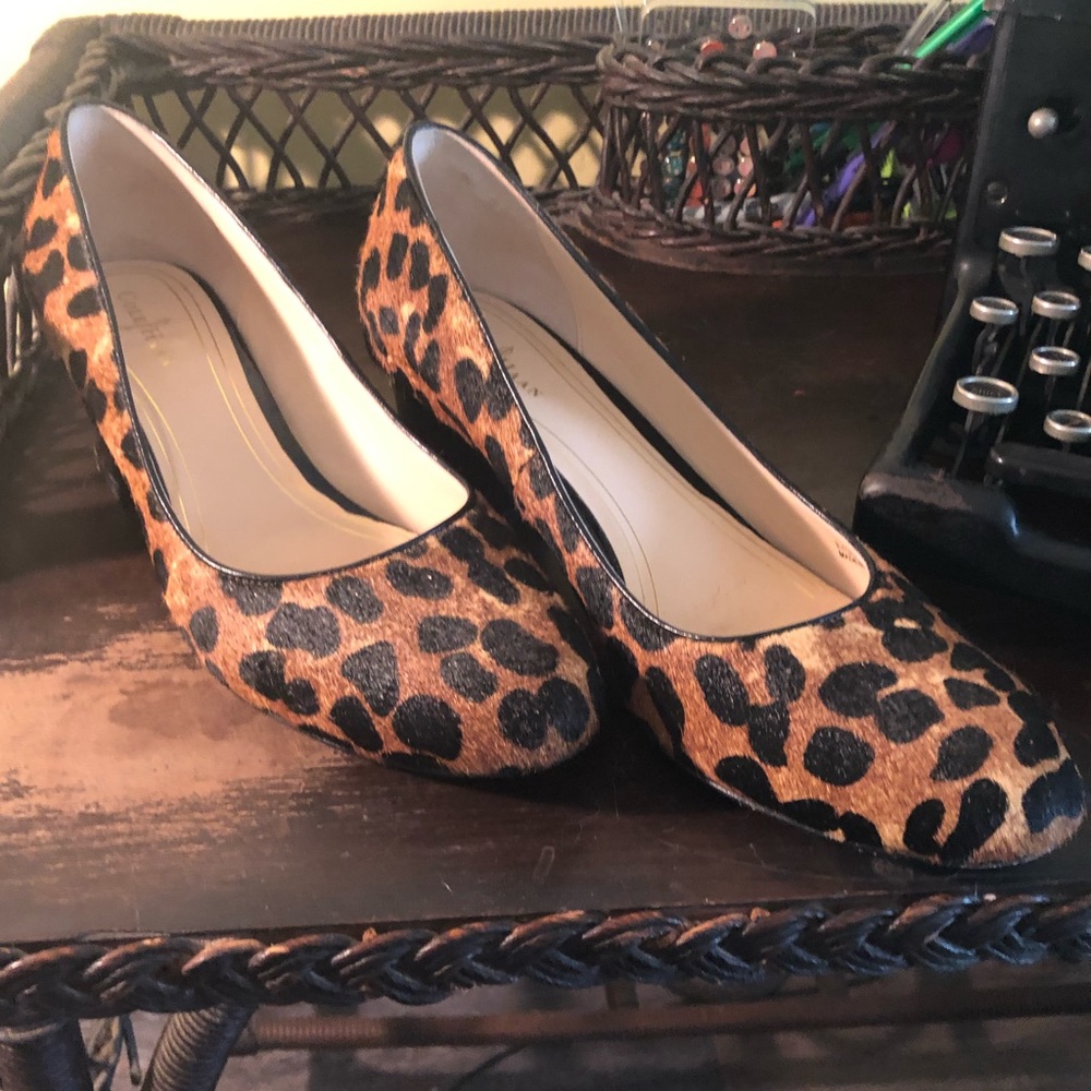 Leopard Cole Haan patent leather heels - sz. 8.5